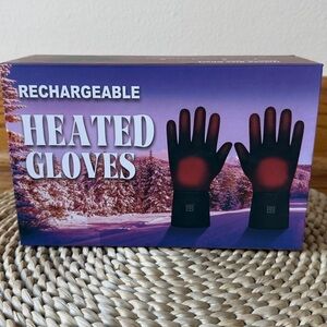 Rechargeable Heated Gloves - Black with Red Heat Zones М